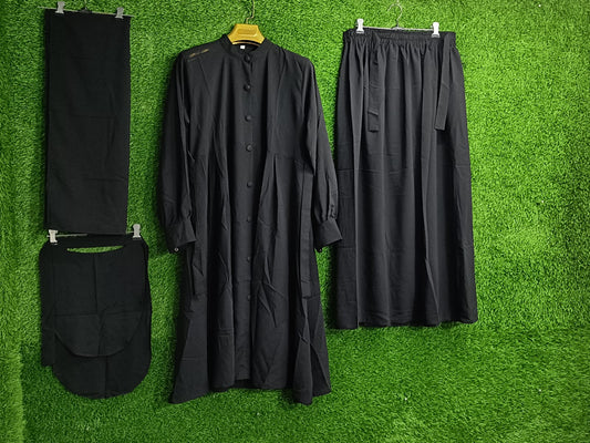 Abaya Full Set4-Piece Modest Abaya Set