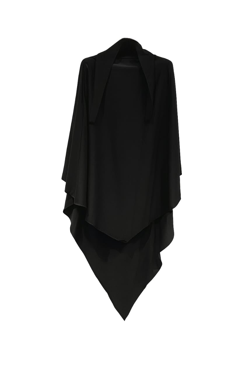Khimar Black Sch Cherry Fabric