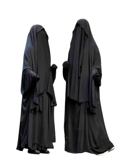 The Complete Full-Coverage Abaya SetEmbrace unparalleled elegance