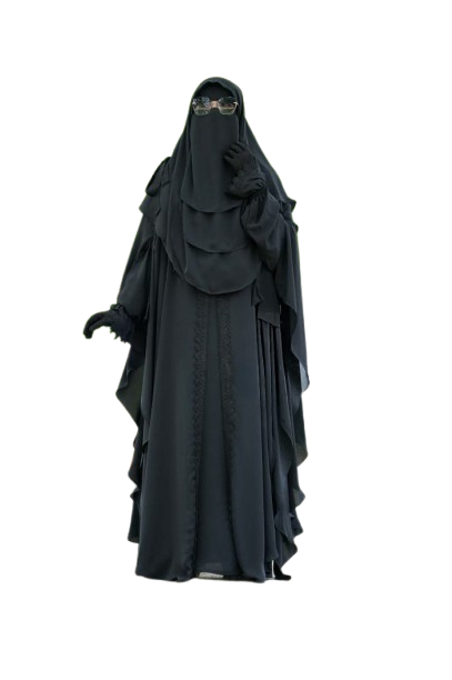 Elegant 3-Piece Abaya Set with Khimar Full Coverage Abaya