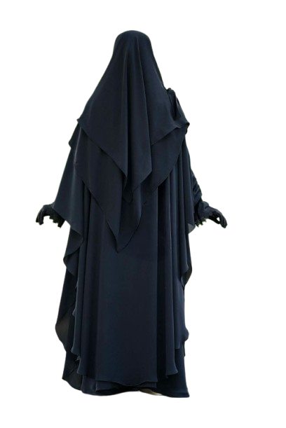 Elegant 3-Piece Abaya Set with Khimar Full Coverage Abaya