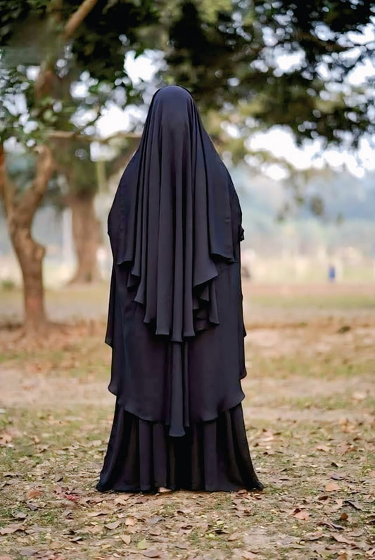 Full covearge abaya set hudi khimar