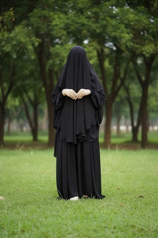 Premium elegance full coverge hudi abaya khimar