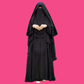 Full-Coverage Layered Abaya Khimar Set Abaya with Niqab & Nospis