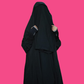 Full-Coverage Layered Abaya Khimar Set Site Round Abaya With Niqab & Nospis Set The Abaya