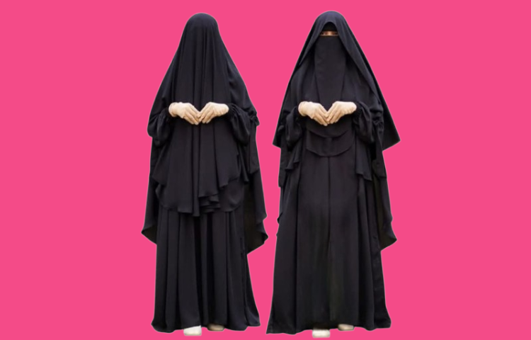 Full Coverage Abaya With Khimar Nospis Abaya Full Set
