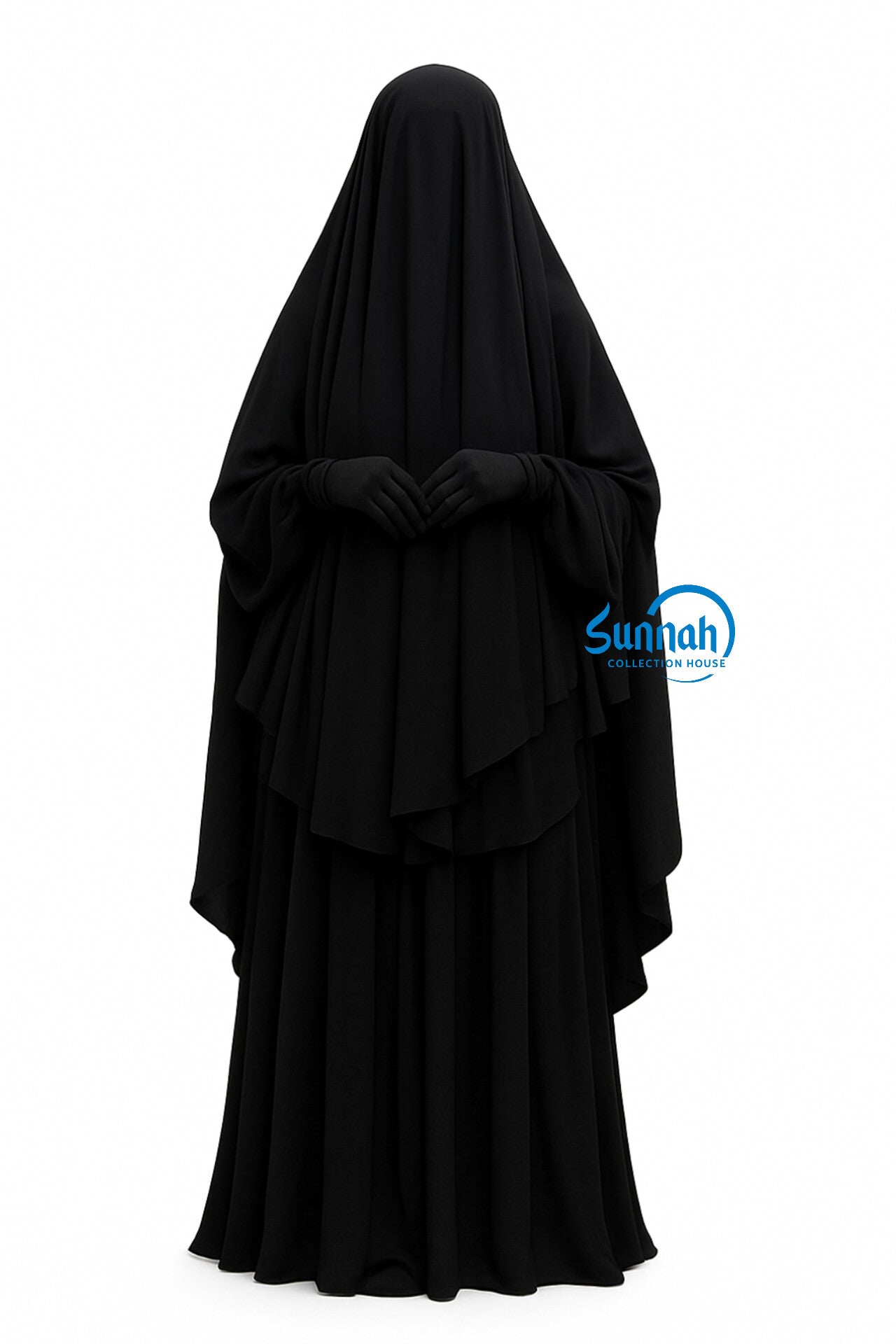 Premium Full-Coverage Layered Abaya &amp; Khimar Set